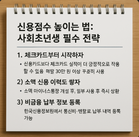 사회초년생 신용점수
