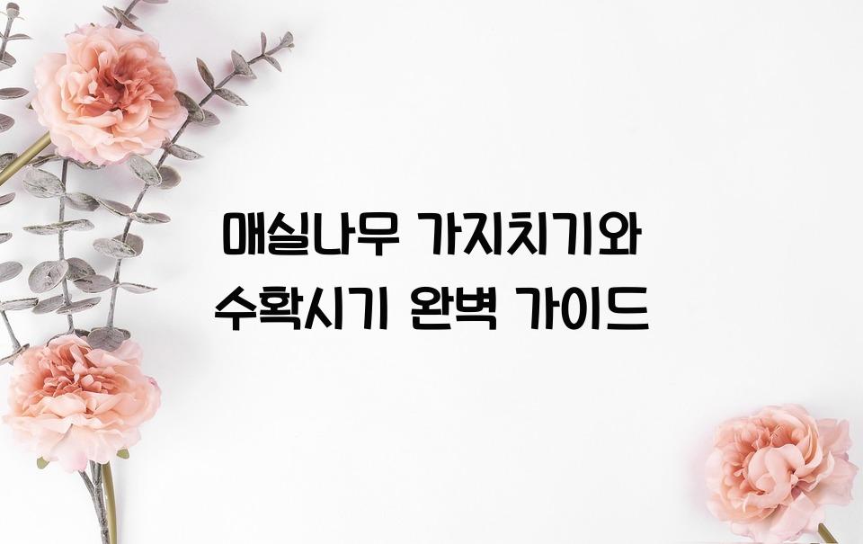 매실나무