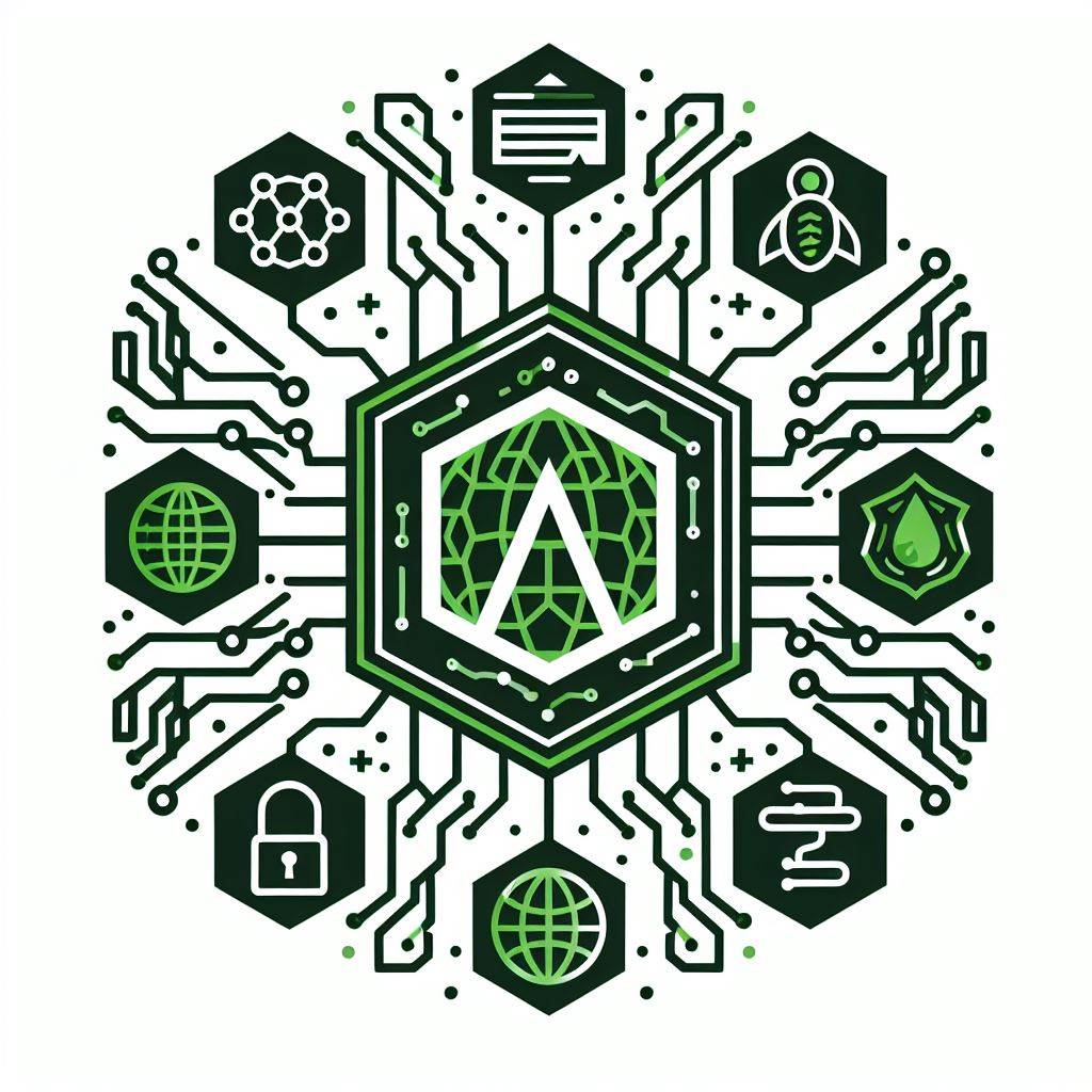 국방색과 AI 로고