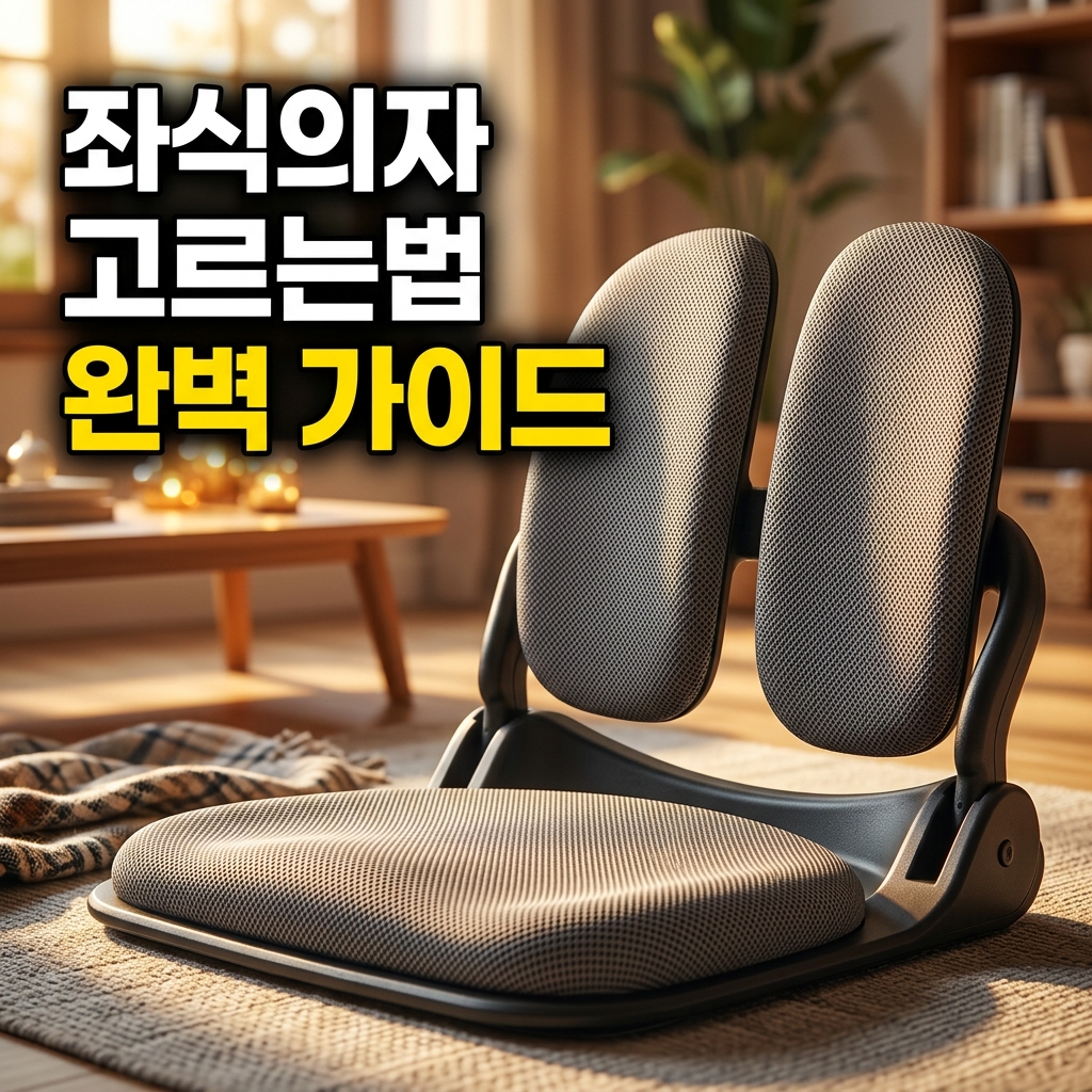 좌식의자 고르는법 허리 통증 바닥 생활