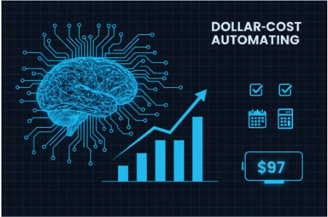 감정을 배제하고 기계적으로 투자하는 DCA 시스템 일러스트