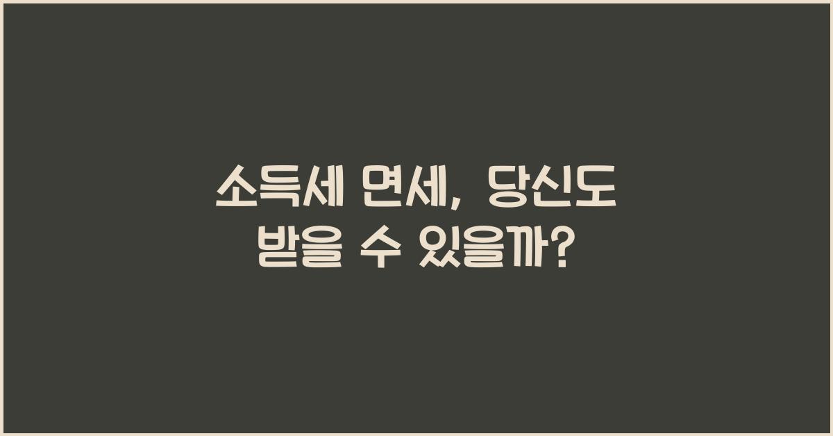 소득세 면세