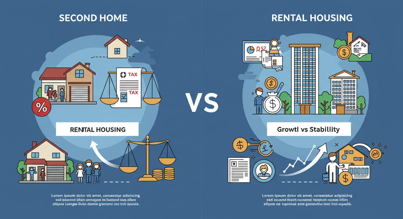 세컨드 홈, 임대 주택 혜택 비교 관련 사진