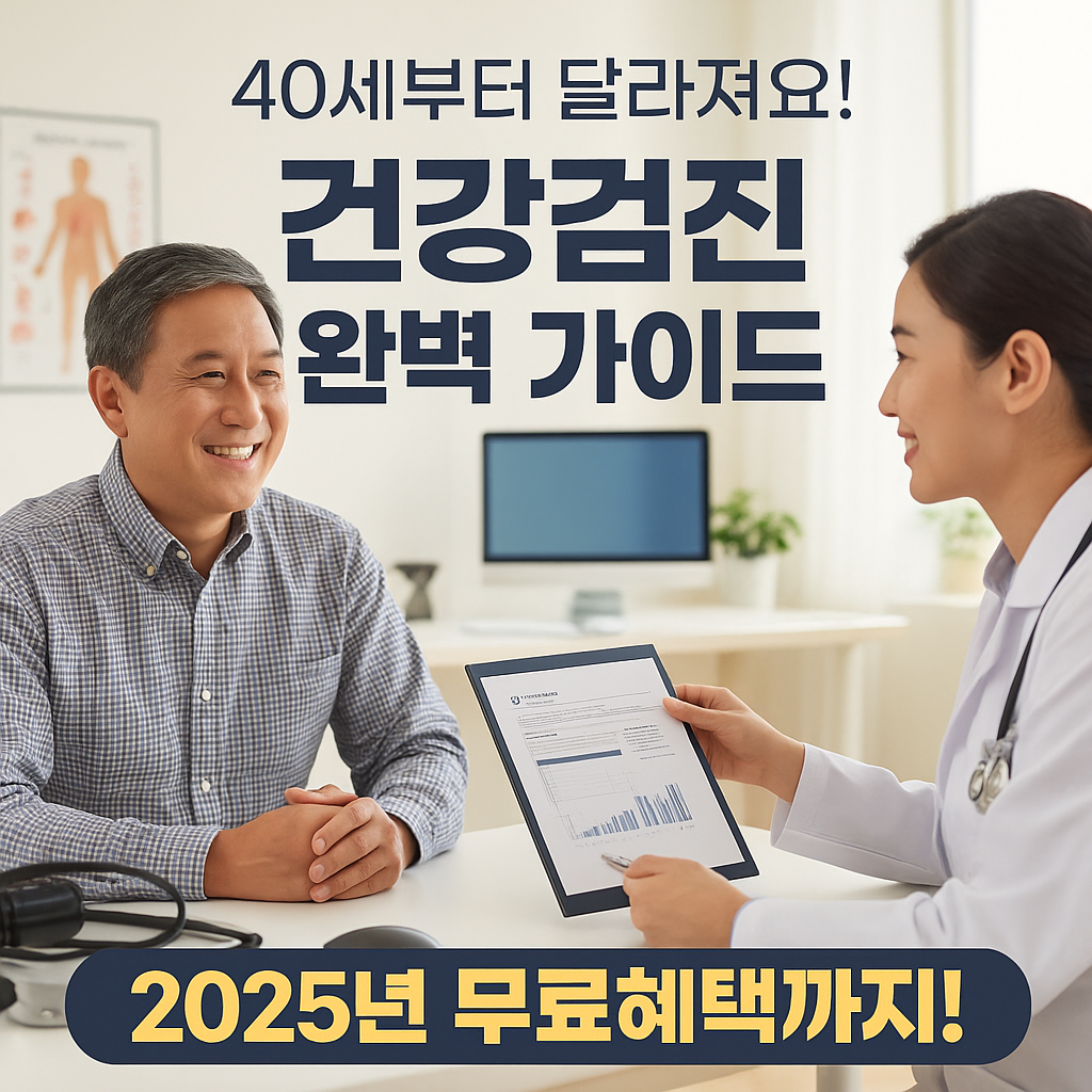 40세 이후 꼭 받아야 하는 건강검진 완벽 가이드