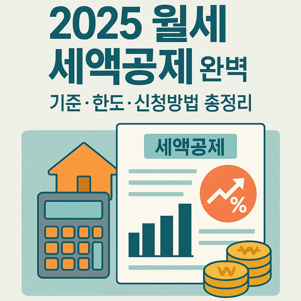 2025 월세 세액공제 완벽 정리 - 기준·한도·신청방법 총정리