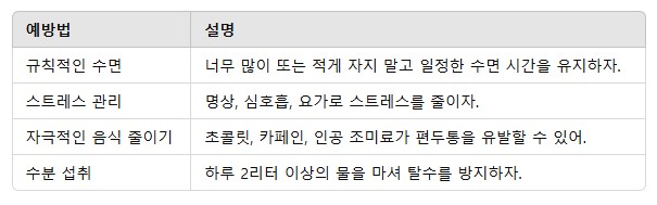 2. 편두통 예방을 위한 생활습관