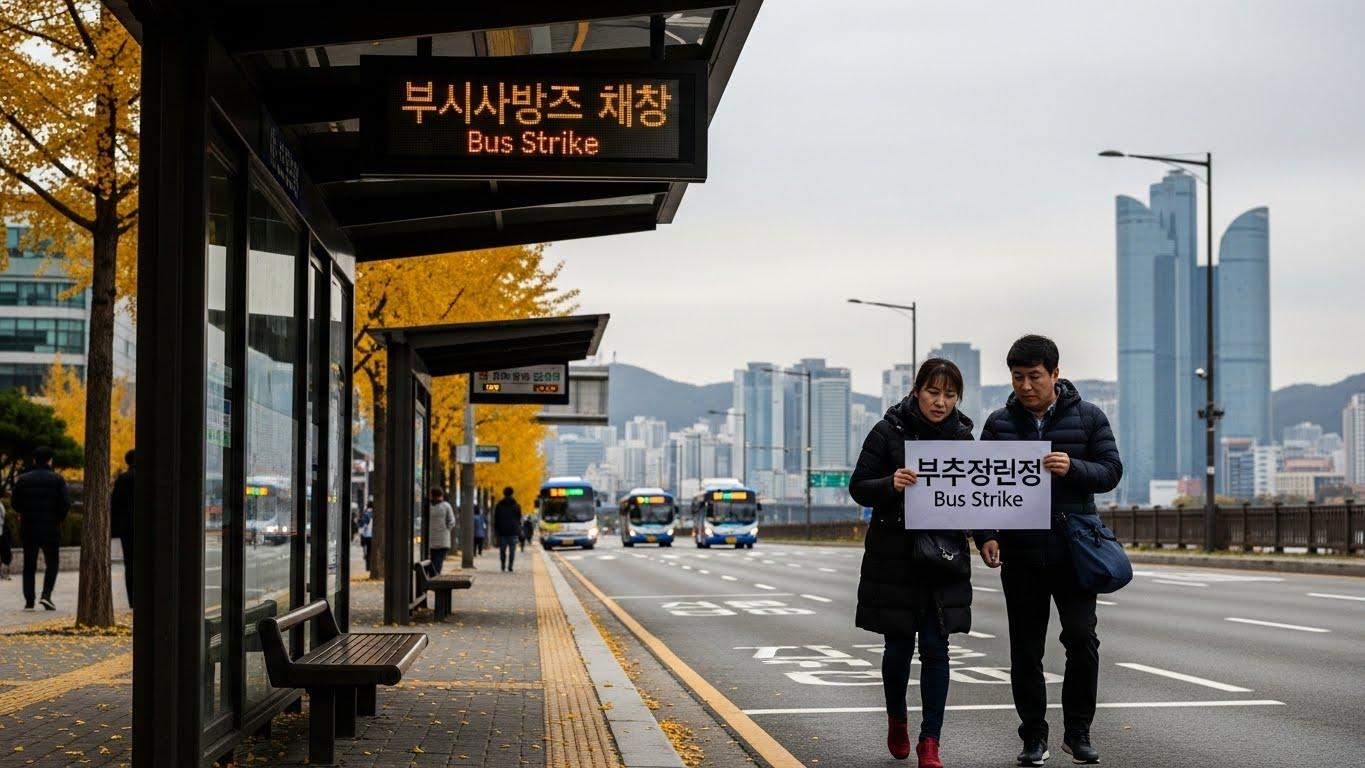 버스 파업 부산