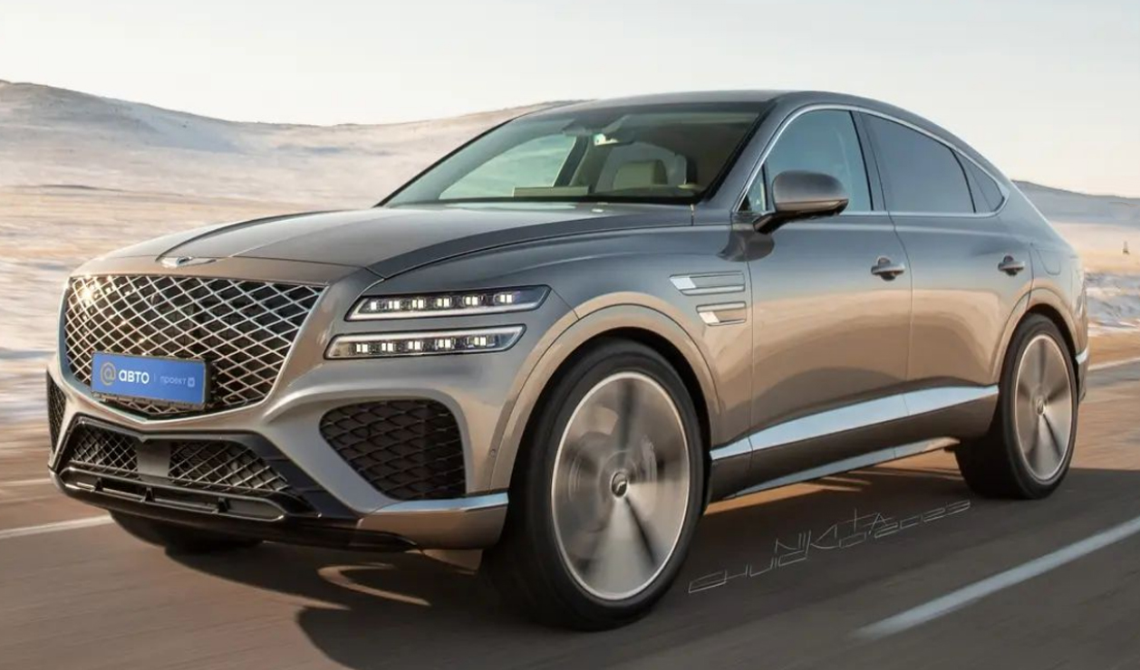 제네시스 GV80 쿠페 전면 예상도