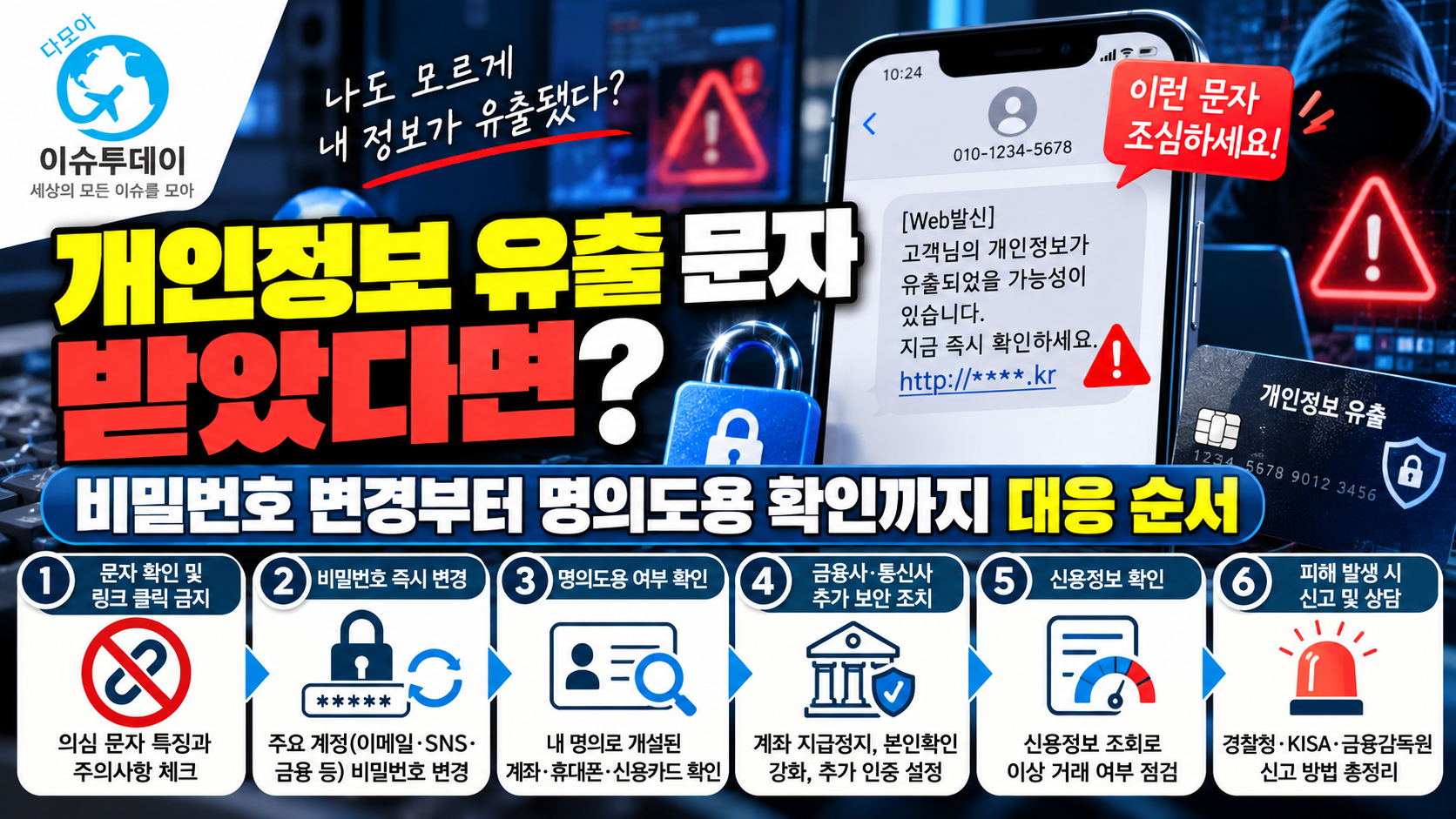 개인정보유출시 대응법