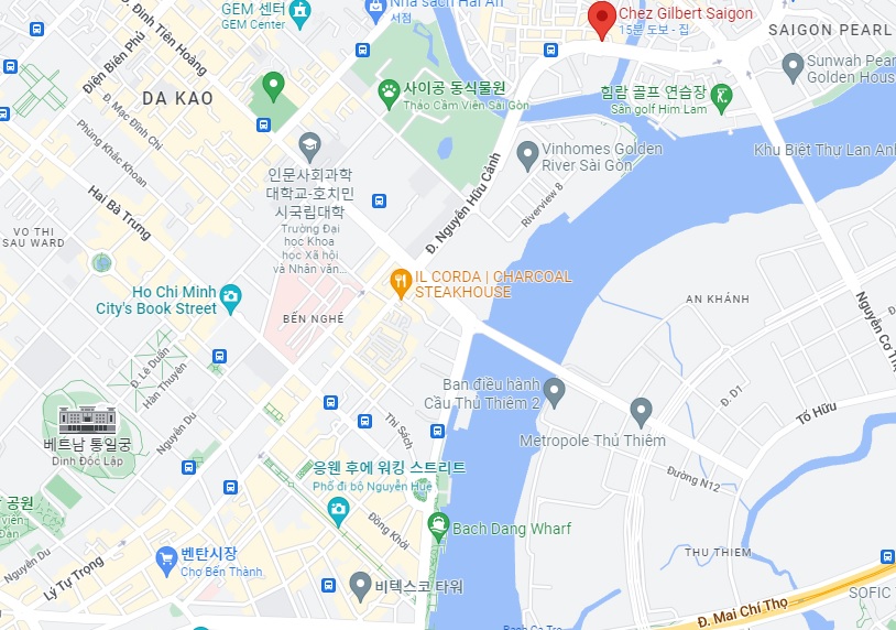 호치민 빈탄군 샌드위치 전문점 Chez Gilbert Saigon 위치