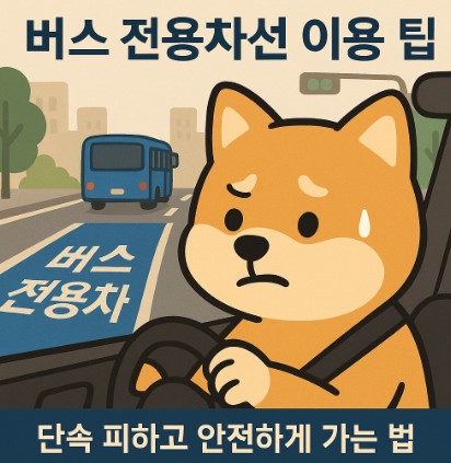 버스 전용차선 이용법 완벽 정리! 일반도로·고속도로 구분부터 단속시간까지