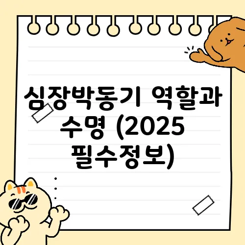 심장박동기 역할과 수명 (2025 필수정보)