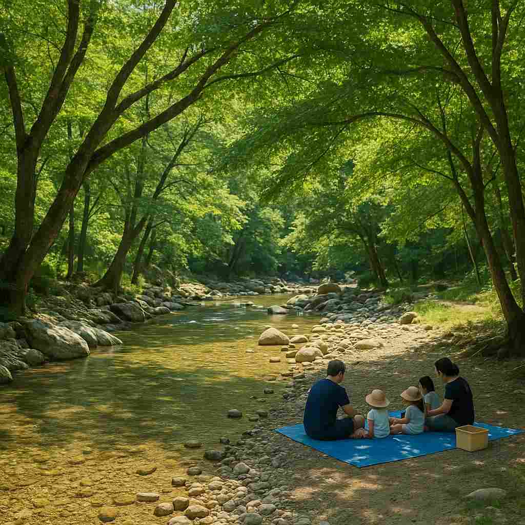 덕산 온천천 계곡