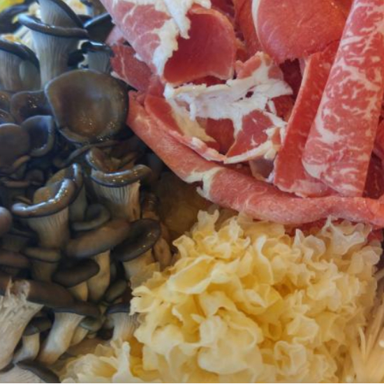 자연산 꽃송이 버섯 요리