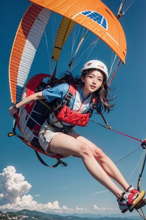 Stable diffusion AI Picture-Paragliding