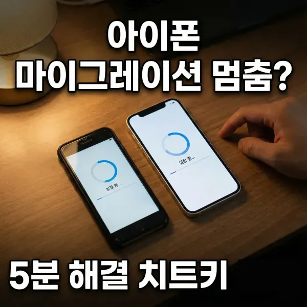 중고 아이폰 초기 설정, 데이터 전송 오류 잡는 5가지 치트키