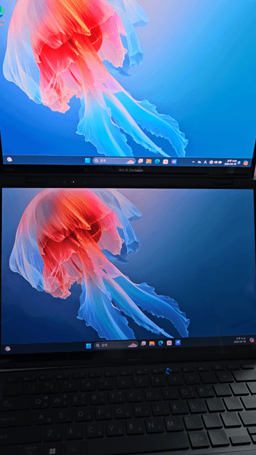 ASUS젠북듀오 듀얼모니터노트북 UX8406CA 모니터 갑자기 꺼짐 재부팅 불량 발열 전액 환불