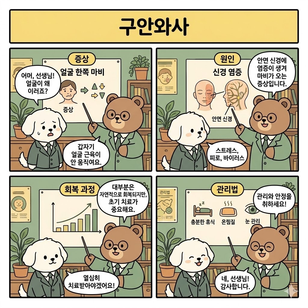 구안와사 초기증상과 치료 시기 놓치지 않는 판단 기준