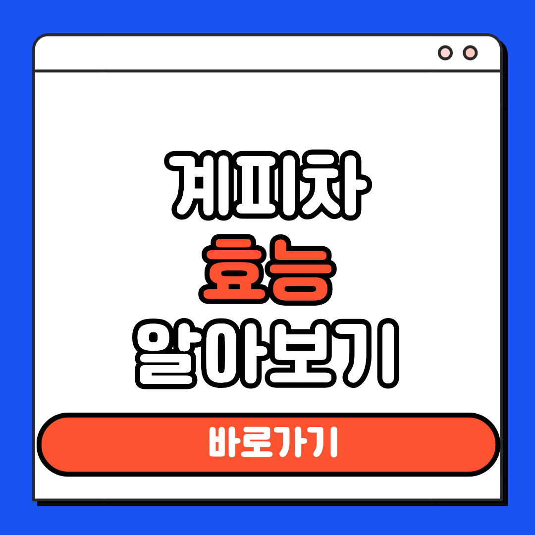 계피차 효능 알아보기