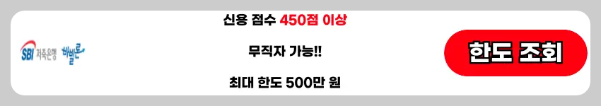 저신용자-비상금-대출