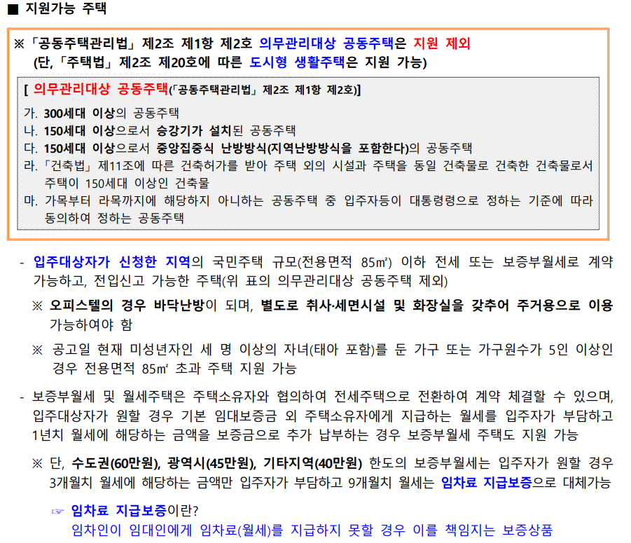 전세임대형 든든주택 공고문