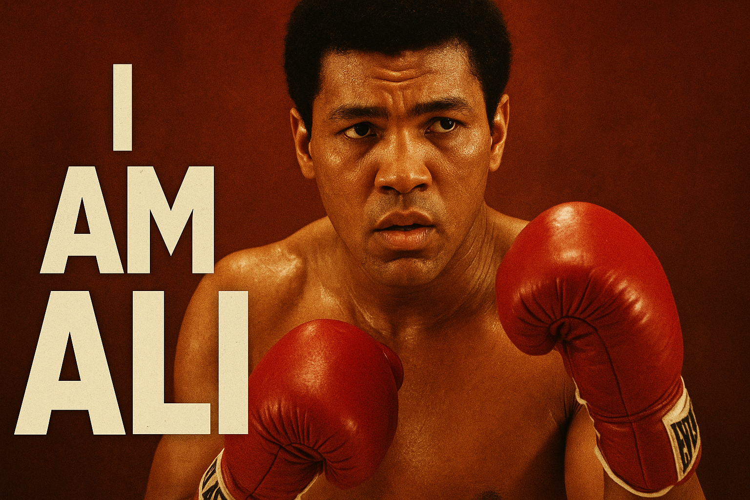 《I Am Ali》 영화포스터(Ai생성이미지)