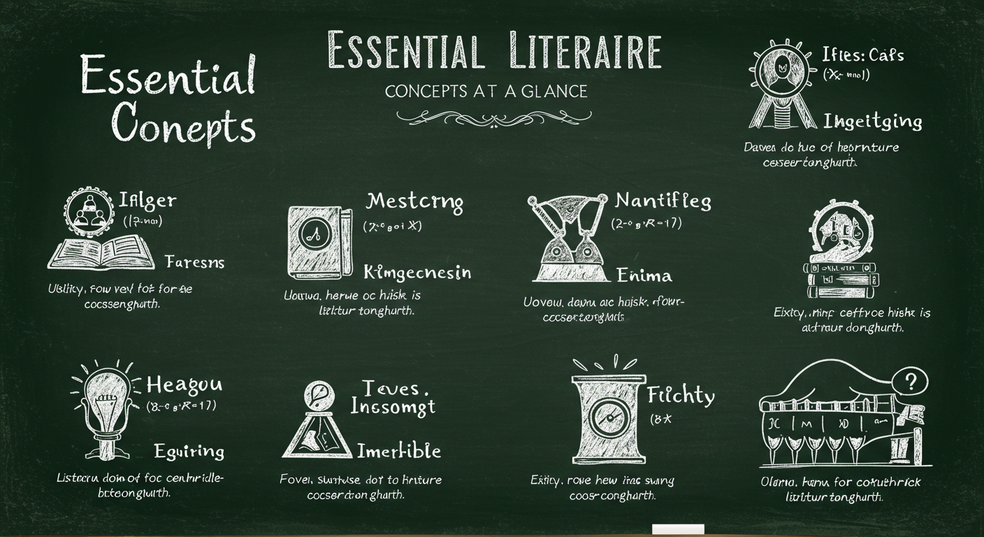 필수 문학 개념어 한눈에 보는 인포그래픽