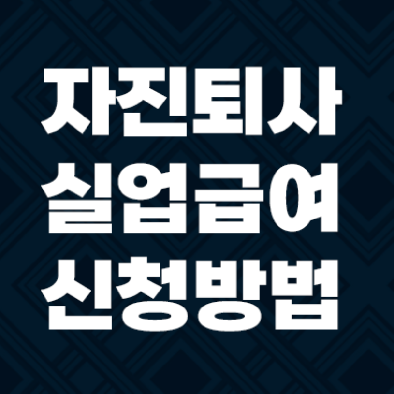 자진퇴사 실업급여