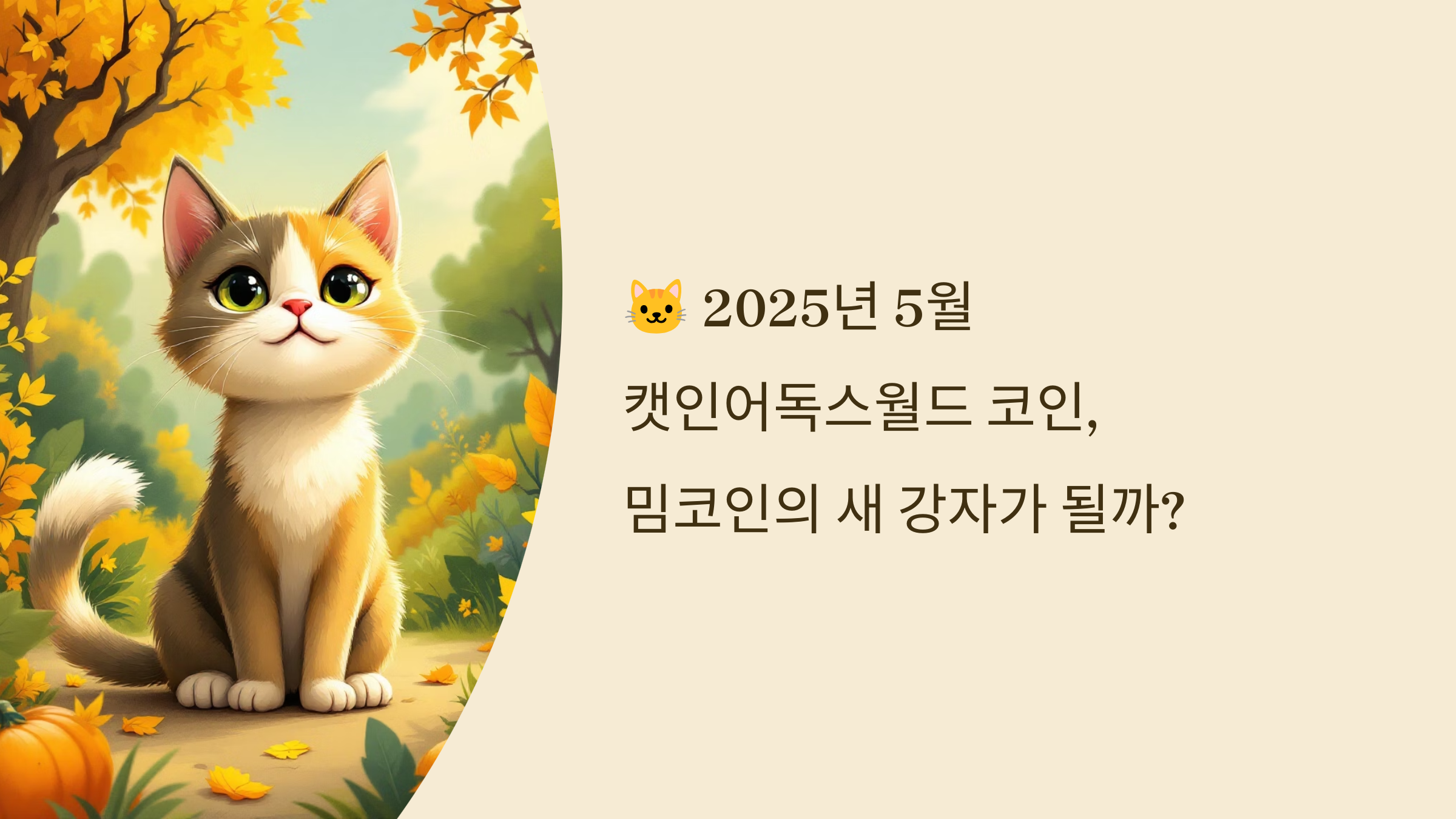 🐱 2025년 5월 캣인어독스월드 코인, 밈코인의 새 강자가 될까?