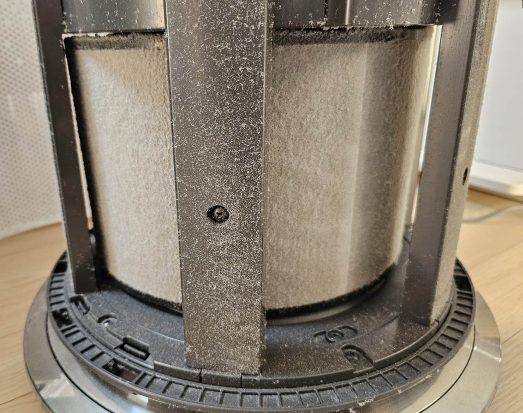 LG 퓨리케어 공기청정기 내부 필터 먼지