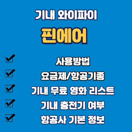 핀에어 기내 와이파이