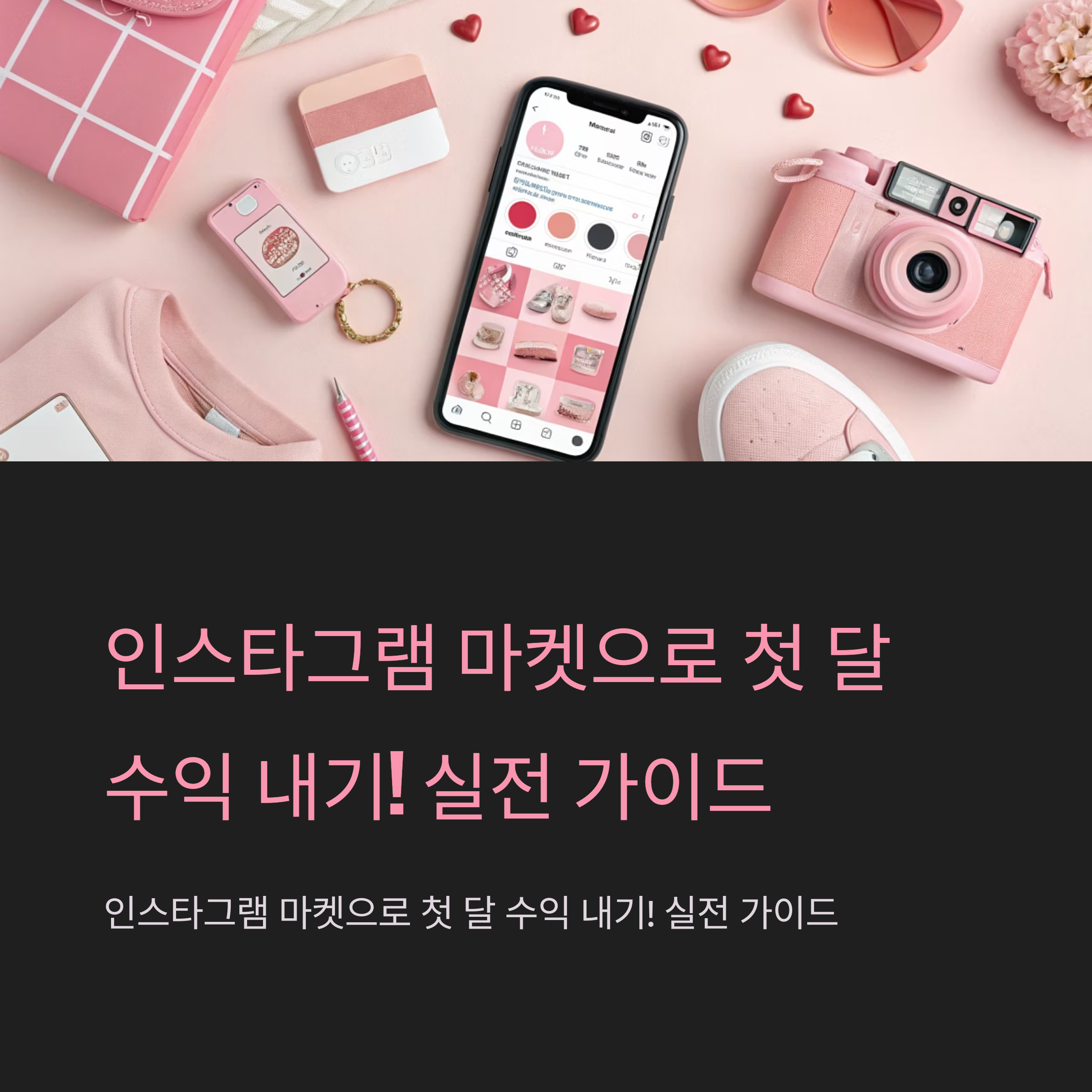 인스타그램 마켓으로 첫 달 수익 내기! 실전 가이드