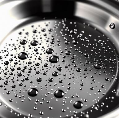 스테인레스 팬 예열