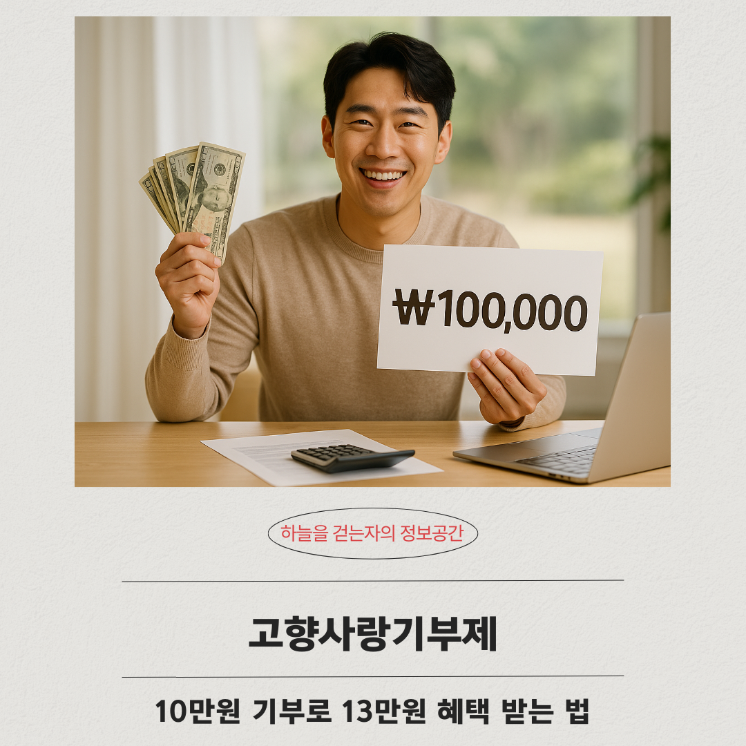 고향사랑기부제, 10만원 기부로 13만원 혜택 받는 법
