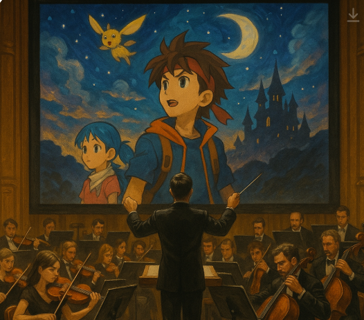 애니메이션, 게임 오케스트라 음악 관련 이미지