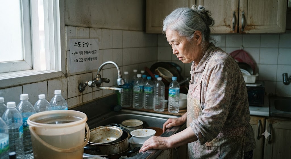 생활이 어려운 저소득가구가 수도단수되어 긴급복지가 필요함