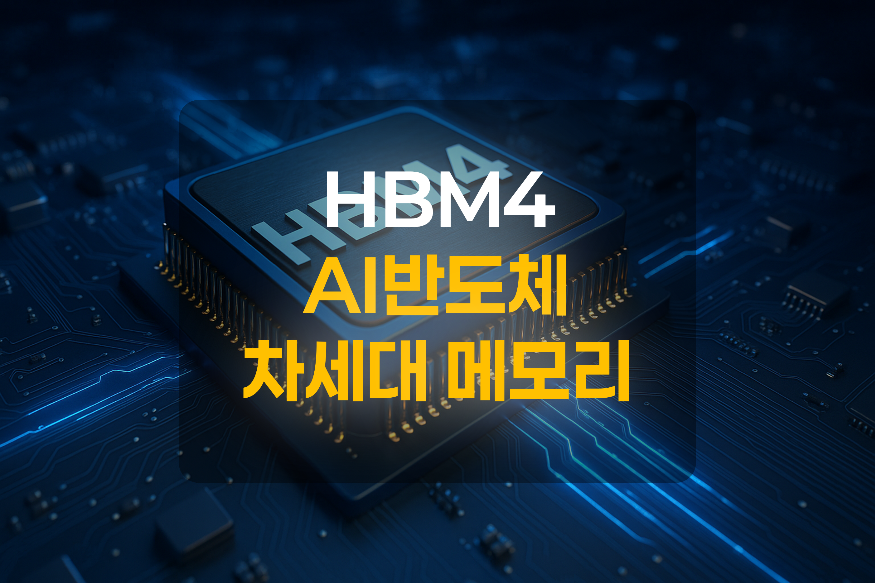 HBM4 반도체를 표현한 그림