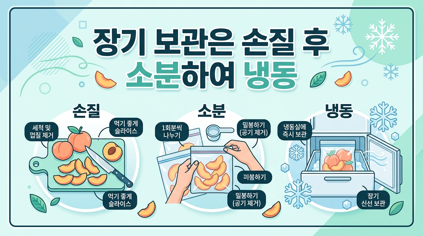 복숭아 보관방법