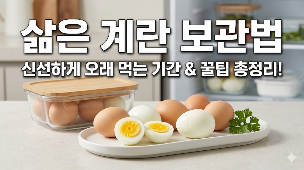 삶은 계란 보관법