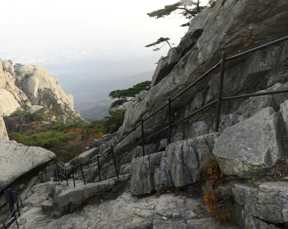 신선대코스-철제난간