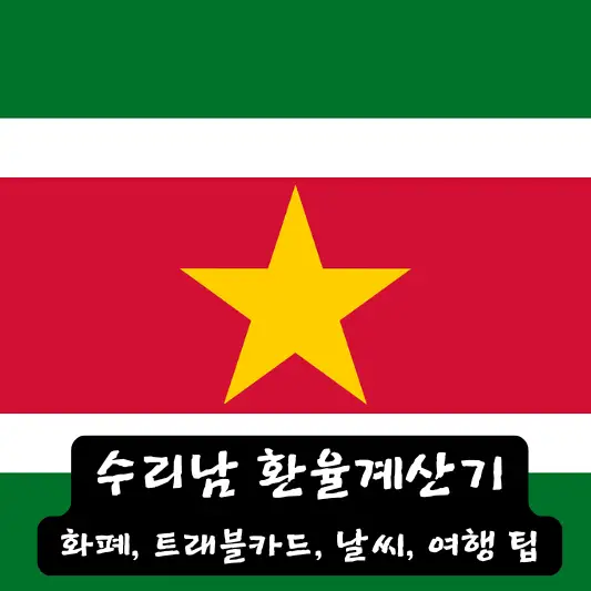 수리남 환율 계산기 트래블 카드 환전 방법