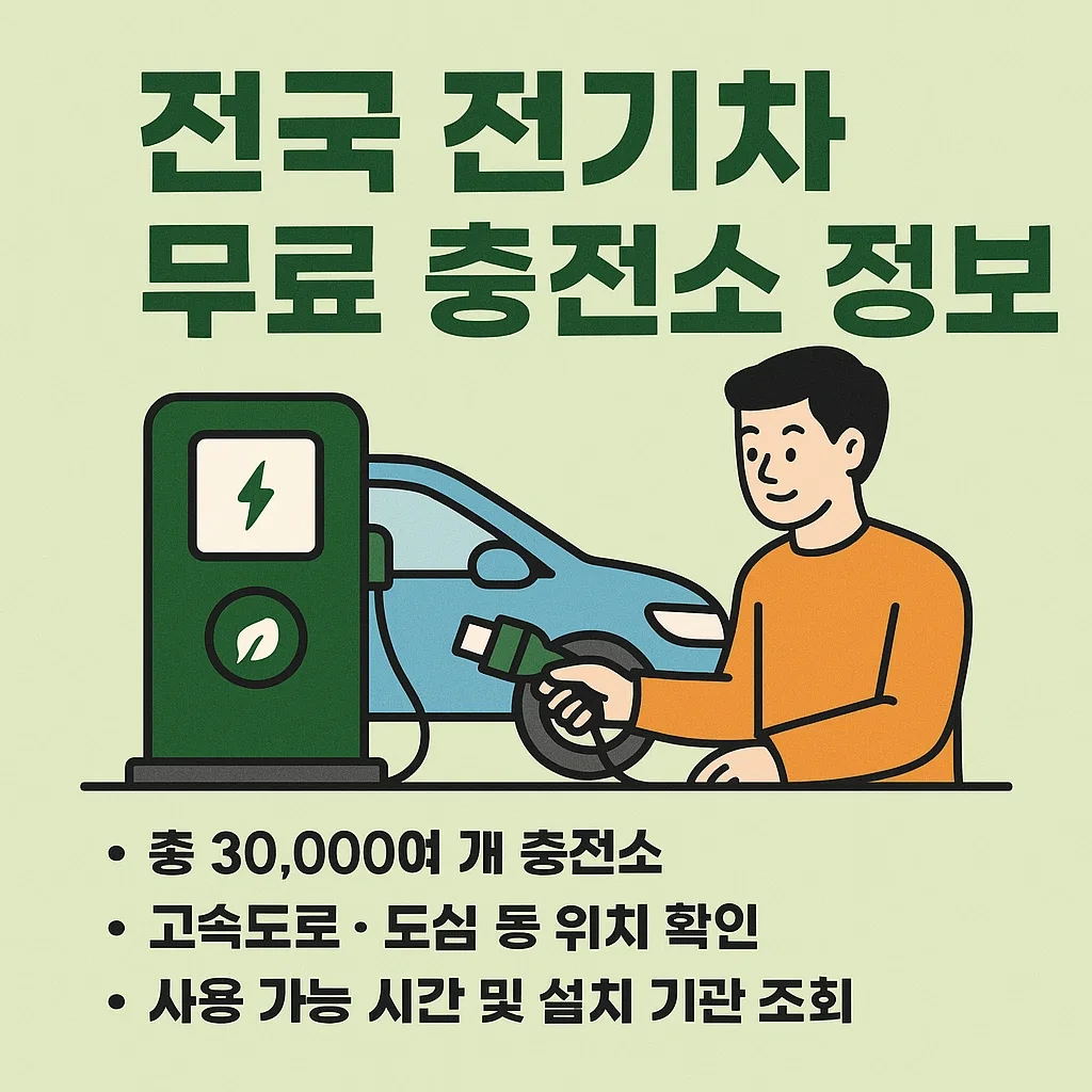전국 전기차 무료 충전소 정보 및 충전 할인 혜택 총정리