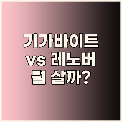 2025년형 게이밍 노트북, 기가바이..