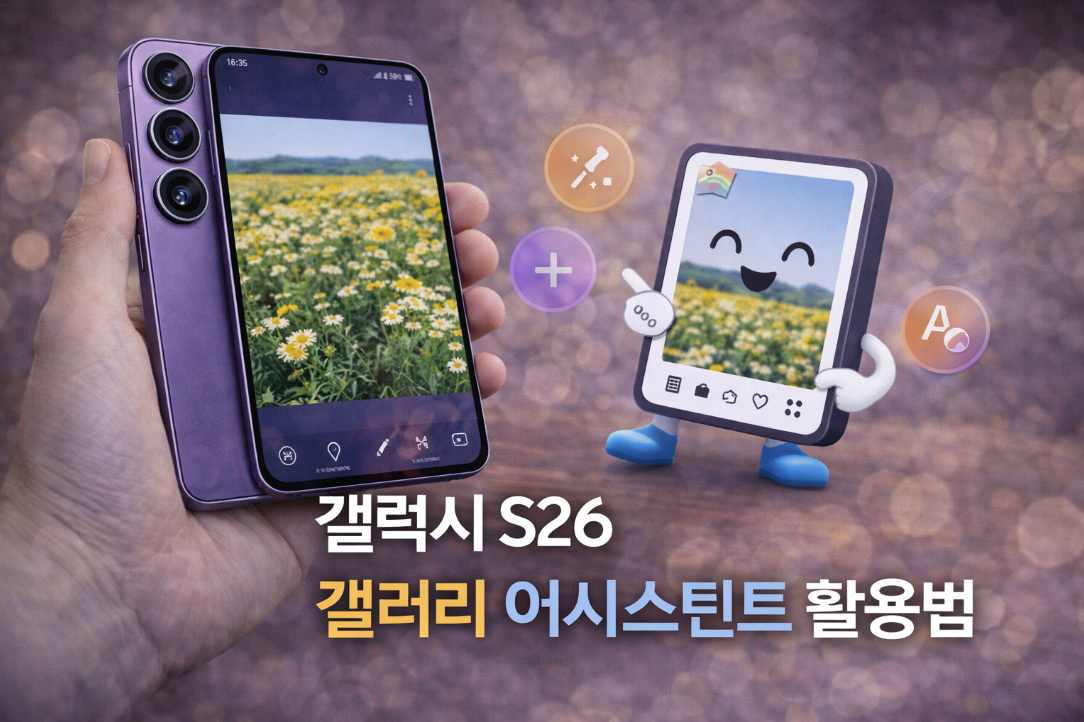 갤럭시 S26 갤러리 어시스턴트 기능으로 사진 정리하는 방법 설명 이미지