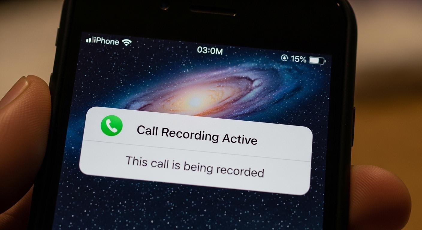 아이폰 통화녹음 고지 갤럭시