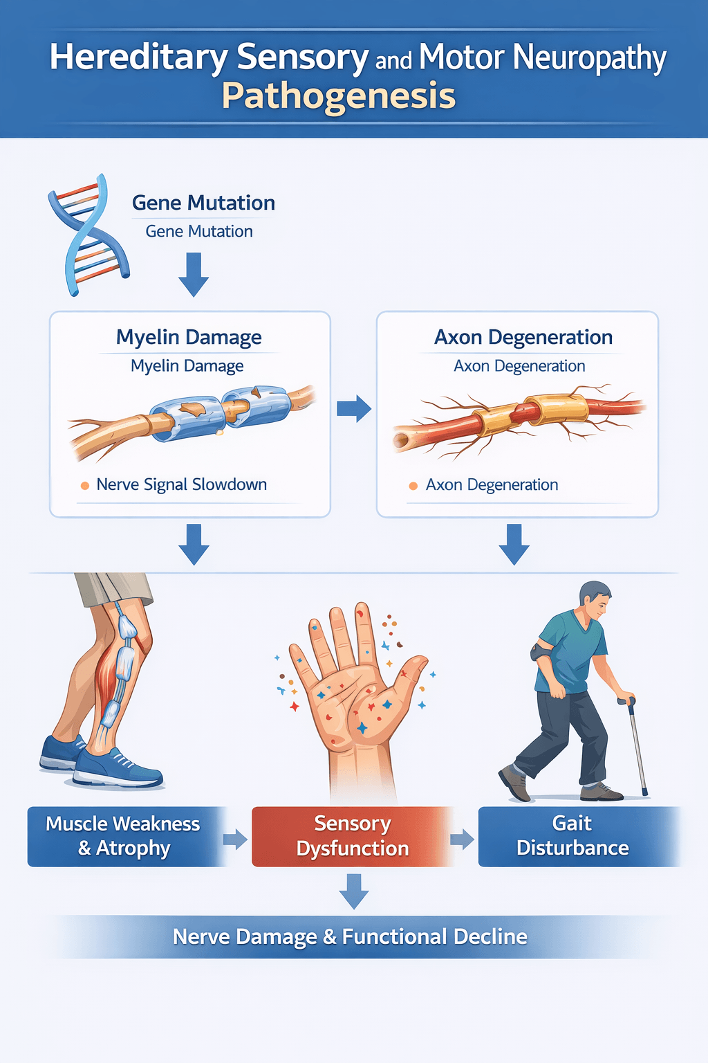 유전성 감각, 운동신경병증