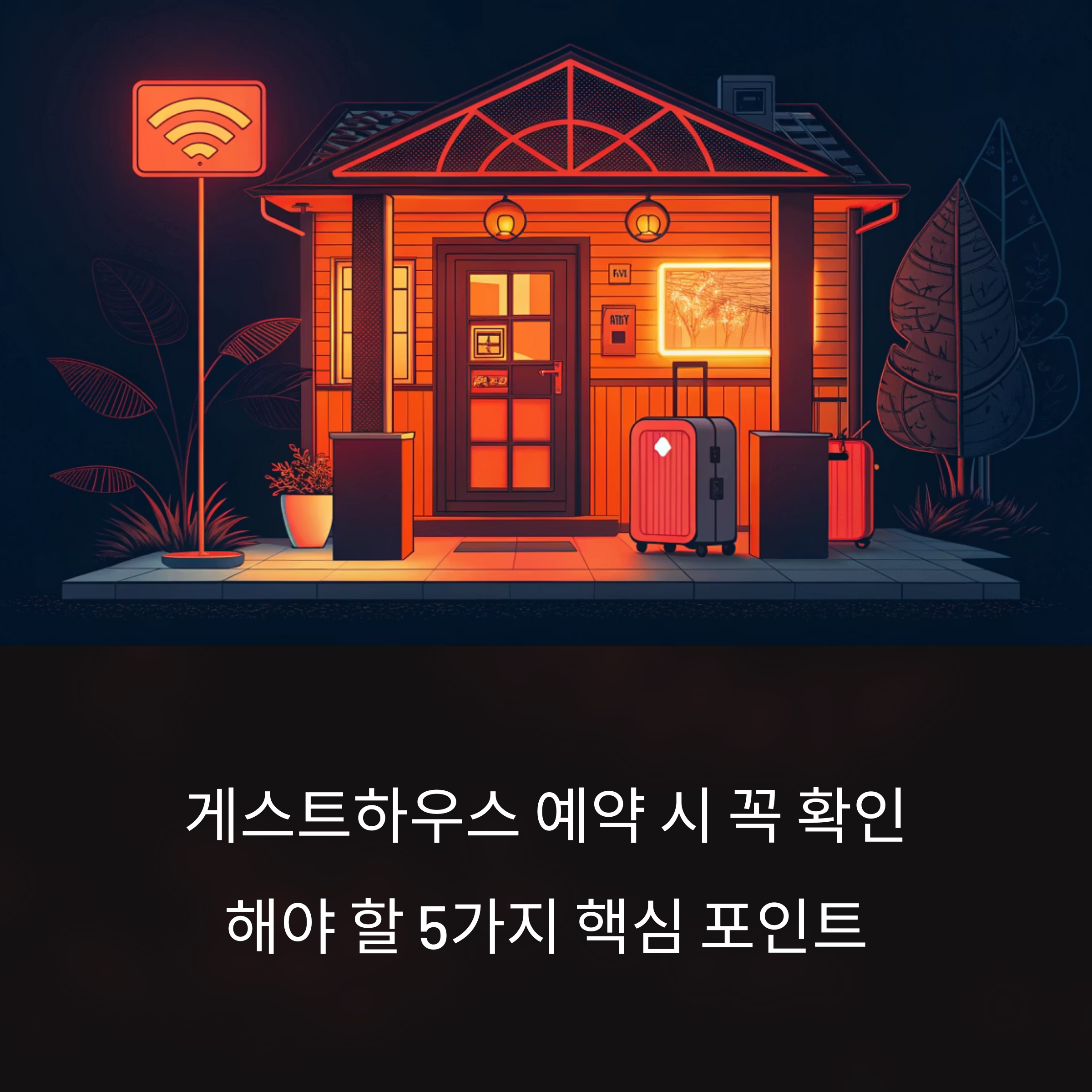 게스트하우스 예약 시 꼭 확인해야 할 5가지 핵심 포인트