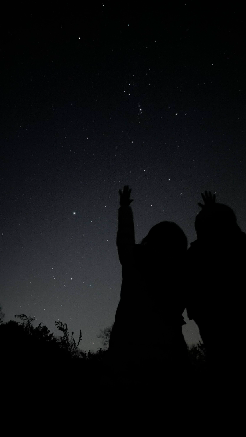 인물배경으로 한 별빛사진3