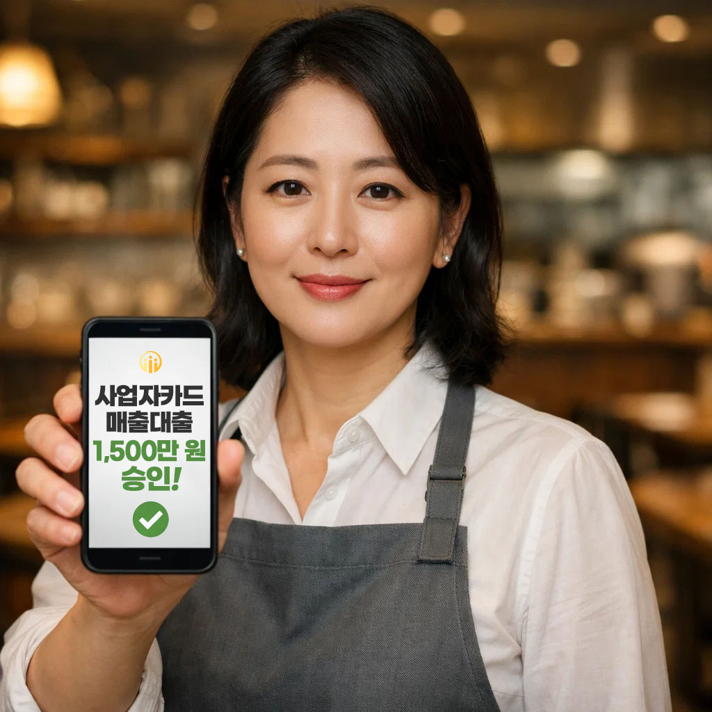 사업자 카드매출대출 1,500만 원 승인 사례