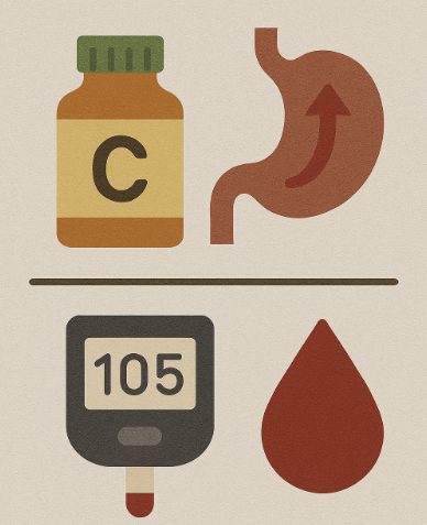 비타민C 메가도스하면 공복혈당이 높게 나오는 이유와 그 진실 관련 사진
